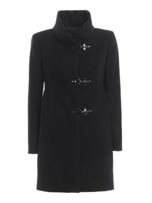 FAY: cappotti corti - Cappotto nero Romantic