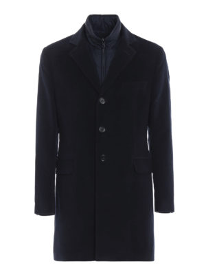 FAY: cappotti corti - Cappotto effetto velluto gilet imbottito