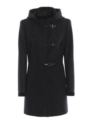 FAY: cappotti corti - Cappotto Virginia tre ganci con cappuccio