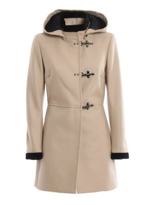 FAY: short coats - Virginia three-hook hooded coat