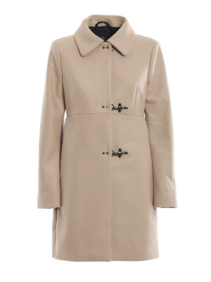 FAY: short coats - Wool blend three-hook coat