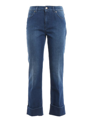 FAY: Jeans Rectos - Vaqueros Rectos - Lavado Oscuro