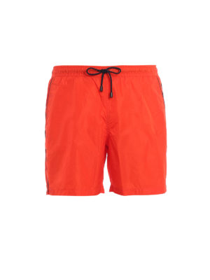 FAY: Costumi piscina e boxer - Boxer da mare in nylon semi lucido arancione