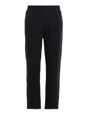 FAY: tracksuit bottoms - Embroidered logo cotton jogger pants