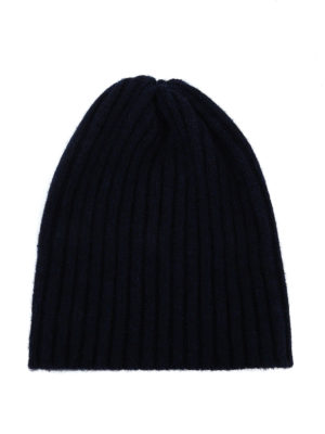 FEDELI: berretti - Berretto in cashmere a coste blu