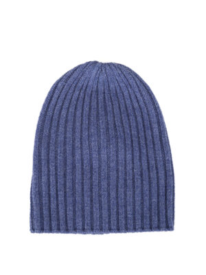 FEDELI: berretti - Berretto in cashmere a coste carta zucchero