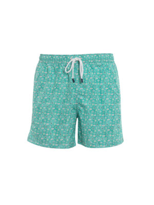 FEDELI: Costumi piscina e boxer - Costume da bagno spiaggia verde