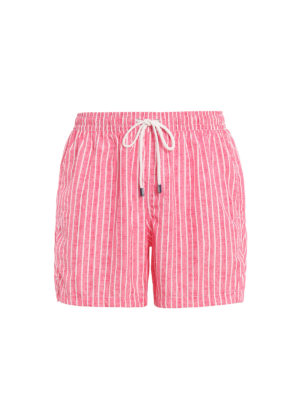 FEDELI: Costumi piscina e boxer - Boxer da mare a righe bianche e rosse
