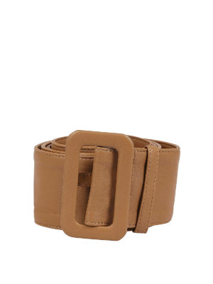 FEDERICA TOSI: belts - Leather belt with tonal buckle