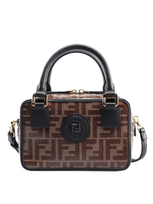 FENDI: bauletti - Bauletto Boston mini con logo