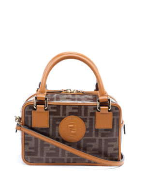 FENDI: bowling bags - Boston logo detailed mini bowling bag