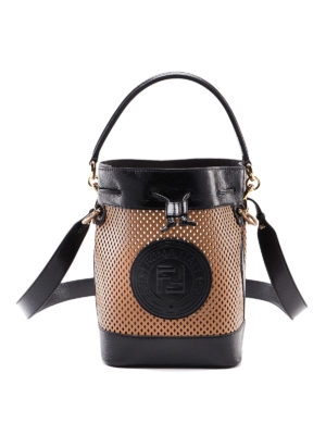 FENDI: Bucket bags - Mon Trésor leather bucket bag