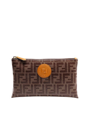 FENDI: custodie e cover - Busta FFredom in jacquard vetrificato