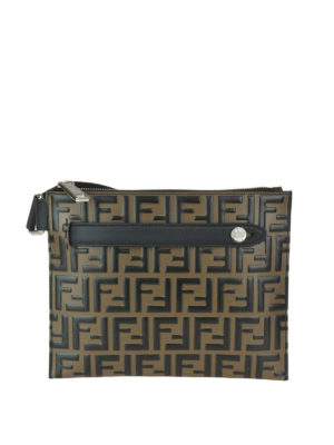 FENDI: borse a tracolla - Borsa in pelle liscia con logo FF