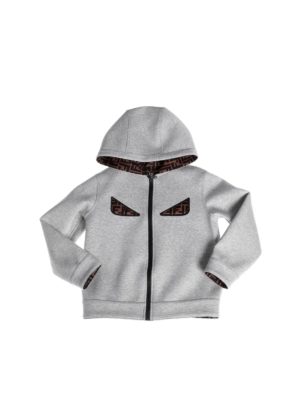 Fendi Jr: casual jackets - Bug Eyes FF reversible jacket