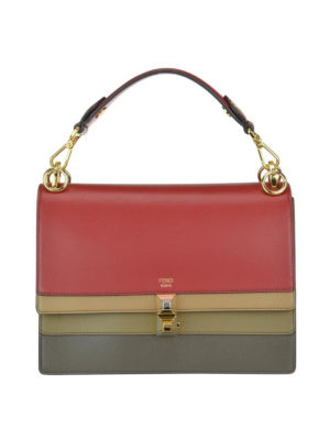 FENDI: borse a spalla - Borsa Kan I con patta multicolore