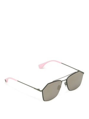 Fendi: sunglasses - Eyeline metal sunglasses