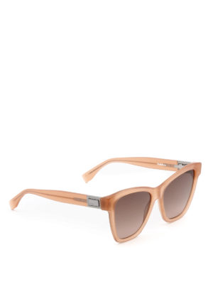 Fendi: sunglasses - Peekaboo pink acetate sunglasses