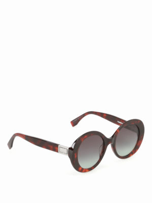 Fendi: sunglasses - Peekaboo tortoise sunglasses