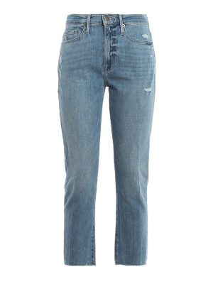 Frame Denim: straight leg jeans - Faded denim jeans
