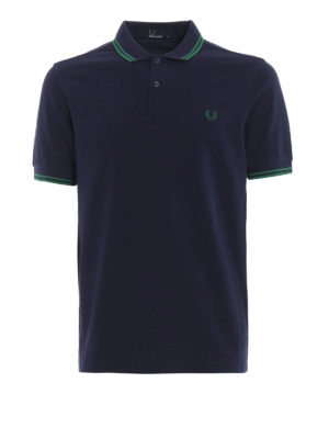 FRED PERRY: polo - Polo in piqué blu