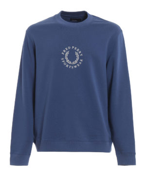 FRED PERRY: Felpe e maglie - Felpa girocollo in cotone con ricamo logo