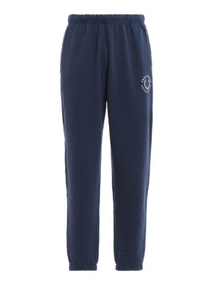 FRED PERRY: pantaloni sport - Joggers in cotone con ricamo logo