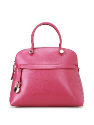 FURLA: bauletti - Borsa Piper in pelle stampata