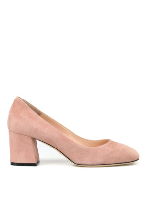 FURLA: scarpe décolleté - Décolleté Pin in suede rosa