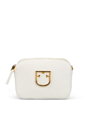 FURLA: borse a tracolla - Borsa a tracolla Brava mini bianca