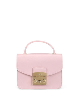 FURLA: borse a tracolla - Borsa Metropolis Mini rosa