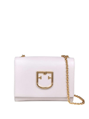FURLA: borse a tracolla - Borsa Viva Mini bianca