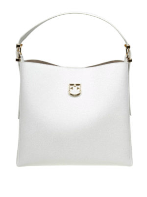 FURLA: borse a spalla - Borsa a spalla Belvedere M color ghiaccio