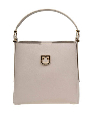 FURLA: borse a spalla - Borsa a spalla Belvedere S in pelle beige