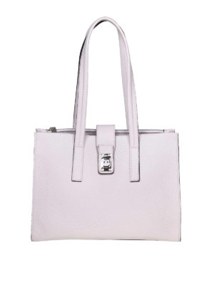 FURLA: shopper - Shopper bianca Idea media