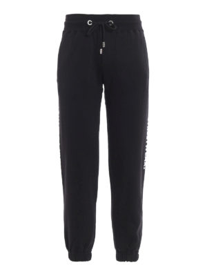 GCDS: pantaloni sport - Joggers con dettagli floccati