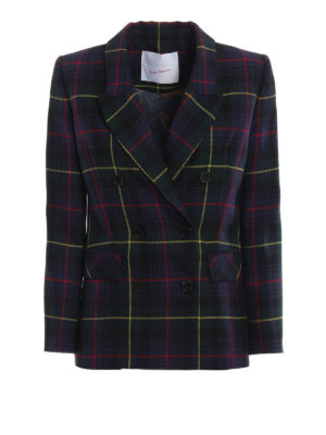 GIADA BENINCASA: giacche blazer - Giacca doppiopetto in lana tartan