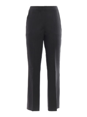 GIADA BENINCASA: Pantaloni sartoriali - Pantaloni con ricamo Ciao Amore