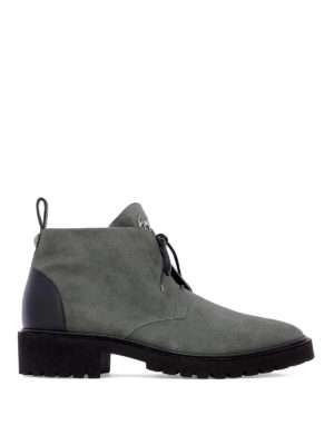 GIUSEPPE ZANOTTI: tronchetti - Stivaletti Tyson 20 in camoscio