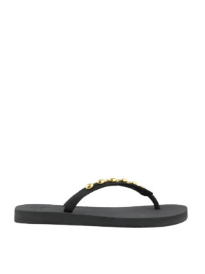 GIUSEPPE ZANOTTI: ciabattine mare - Infradito con borchie dorate