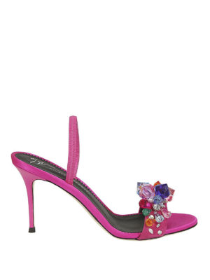 GIUSEPPE ZANOTTI: sandali - Sandali Blinda cristalli colorati