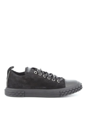 GIUSEPPE ZANOTTI: trainers - Blabber black suede sneakers