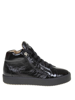 GIUSEPPE ZANOTTI: trainers - Justy patent leather sneakers