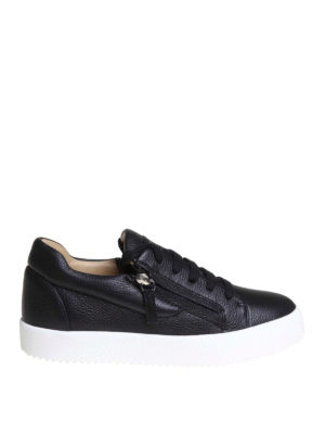 GIUSEPPE ZANOTTI: sneakers - Sneaker May in pelle nere
