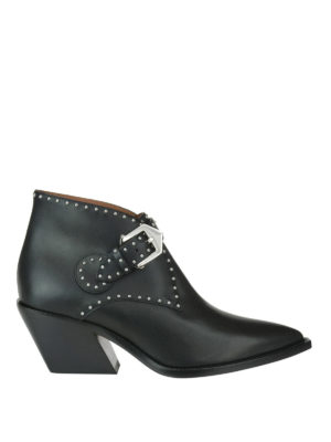 GIVENCHY: tronchetti - Tronchetti texani Elegant in pelle