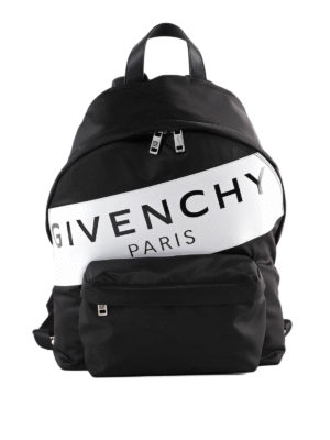 GIVENCHY: backpacks - Black tech fabric urban backpack
