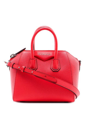 GIVENCHY: bowling bags - Antigona Mini leather bowling bag