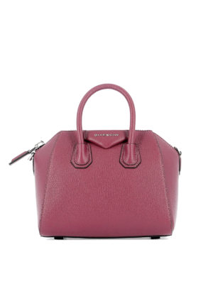 GIVENCHY: bauletti - Mini bauletto Antigona in pelle viola
