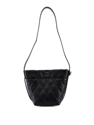 GIVENCHY: Secchielli - Mini secchiello Gv in pelle trapuntata