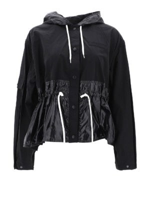 GIVENCHY: casual jackets - Glossy nylon insert jacket